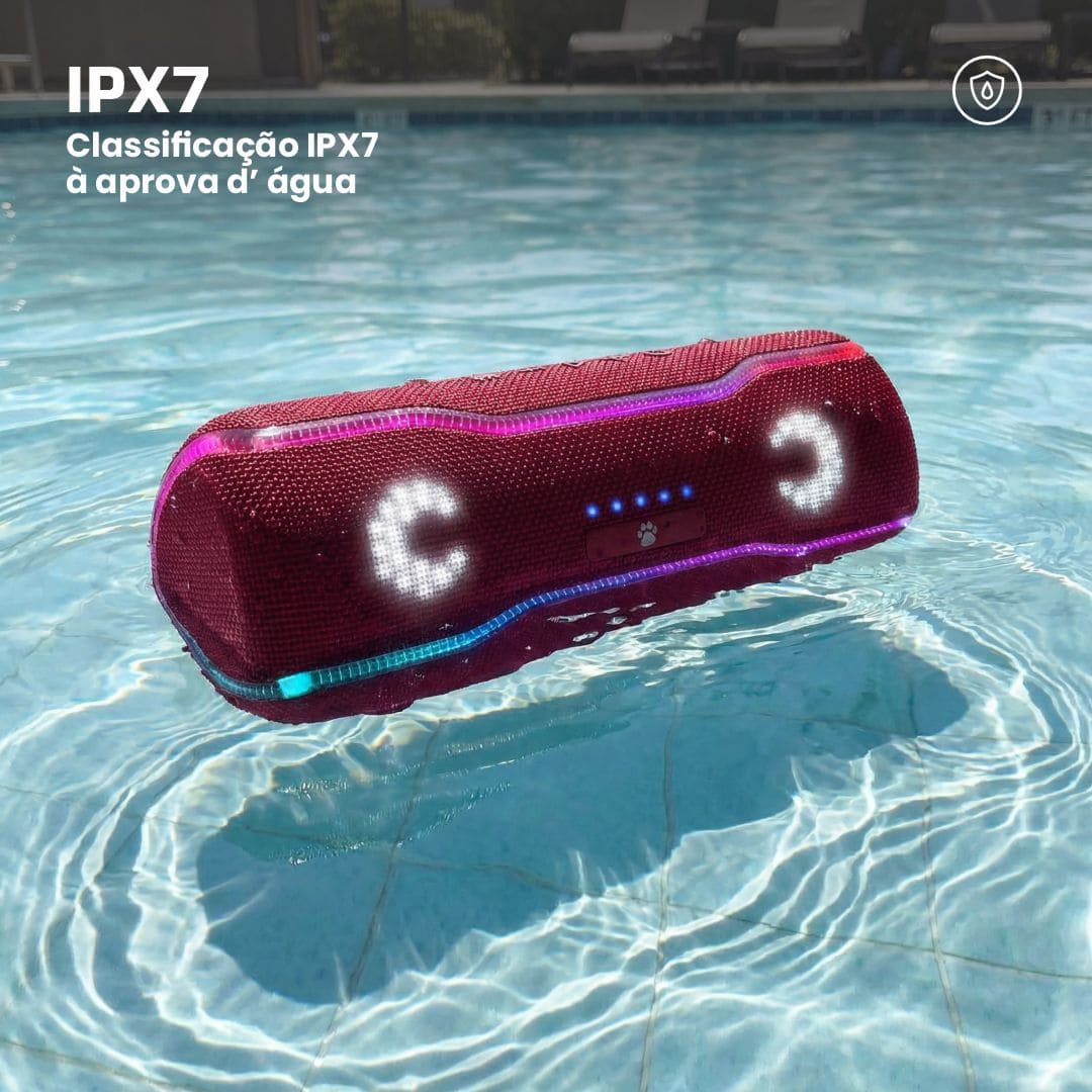 Caixa de som Bluetooth Wise Tiger F10C Vermelho