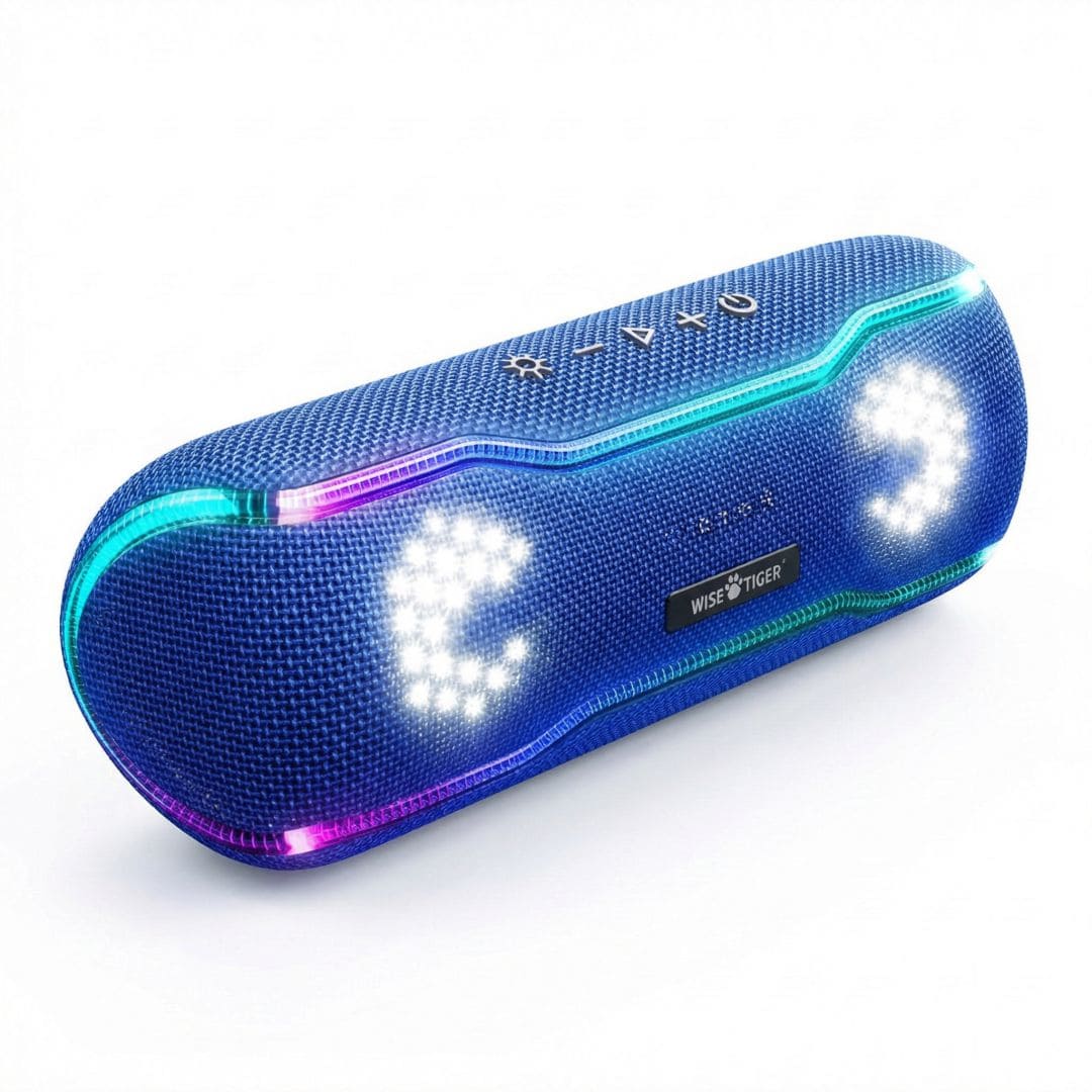 Caixa de som Bluetooth Wise Tiger F10C Azul