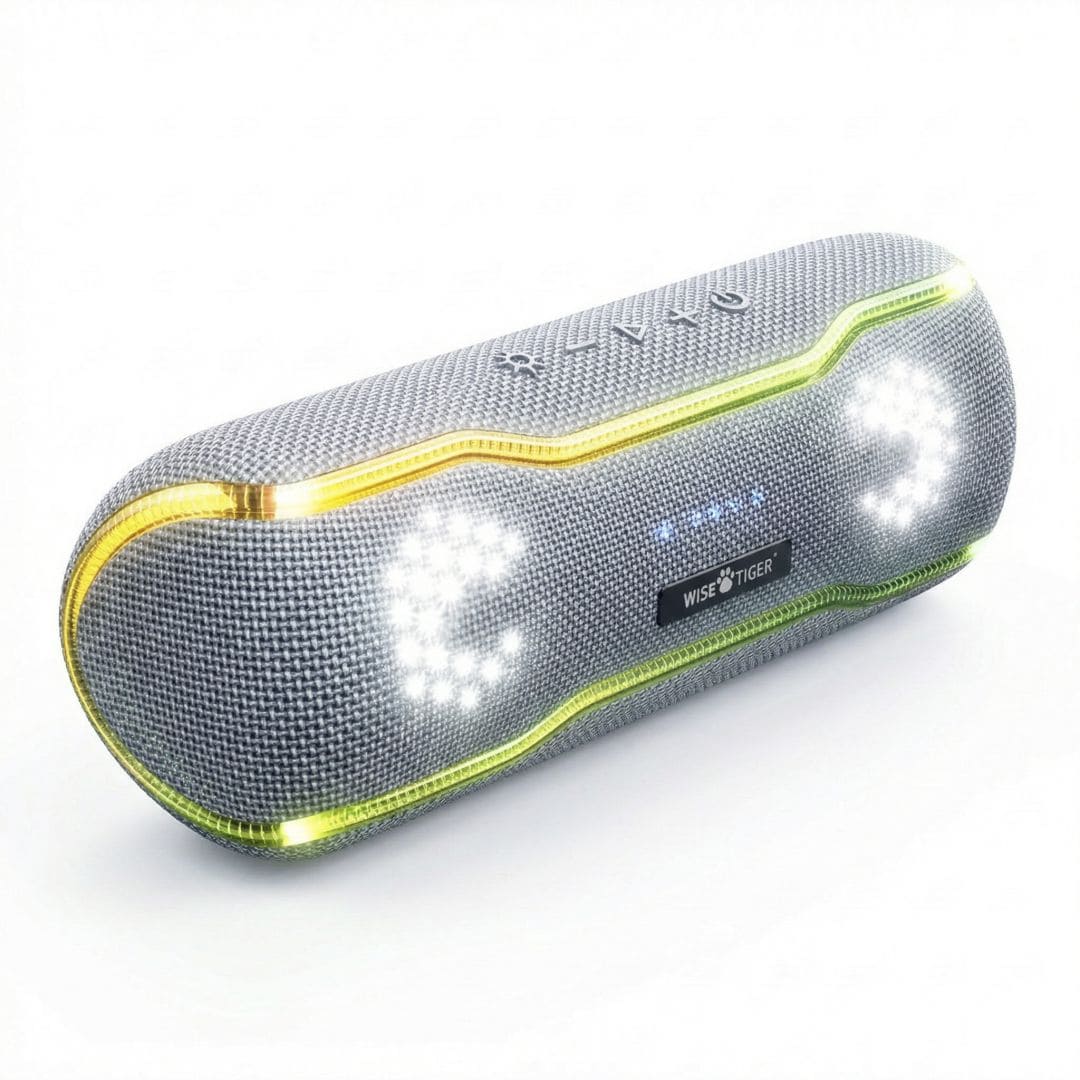 Caixa de som Bluetooth Wise Tiger F10C Cinza