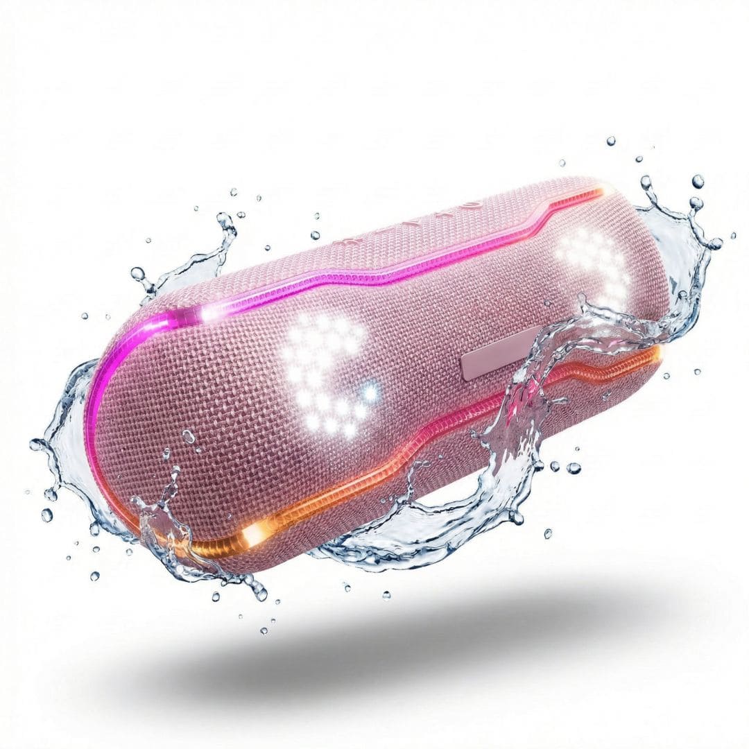 Caixa de som Bluetooth Wise Tiger F10C Rosa