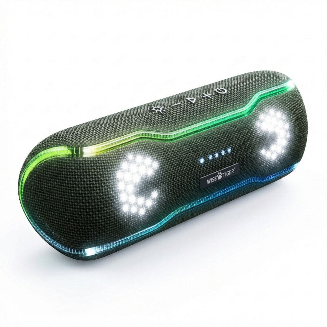 Caixa de som Bluetooth Wise Tiger F10C Verde Militar