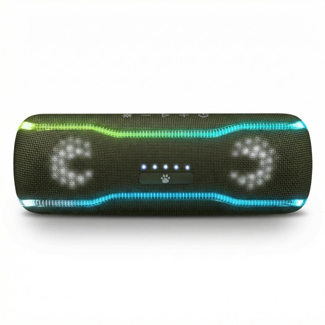 Caixa de som Bluetooth Wise Tiger F10C Verde Militar