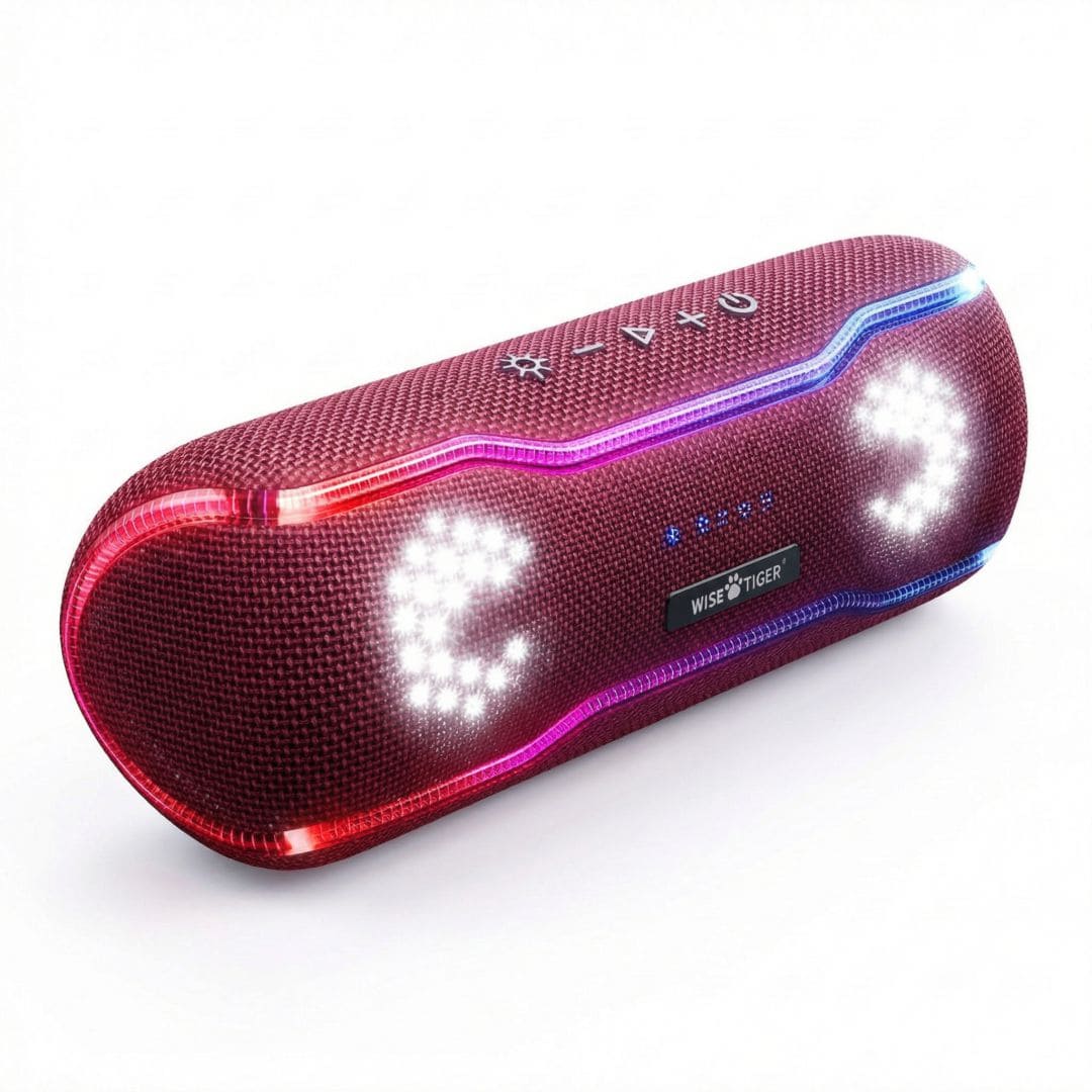 Caixa de som Bluetooth Wise Tiger F10C Vermelho