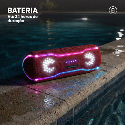 Caixa de som Bluetooth Wise Tiger F10C Vermelho