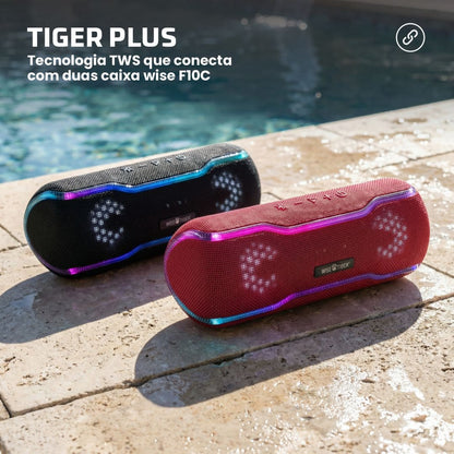 Caixa de som Bluetooth Wise Tiger F10C Vermelho