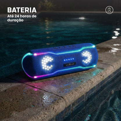 Caixa de som Bluetooth Wise Tiger F10C Azul