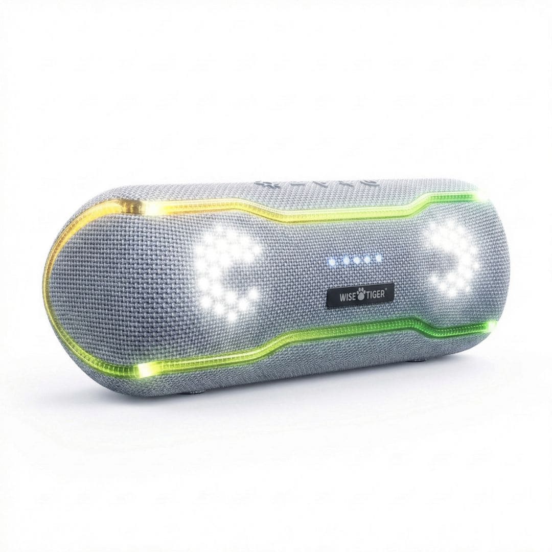 Caixa de som Bluetooth Wise Tiger F10C Cinza