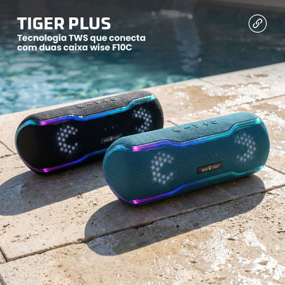 Caixa de som Bluetooth Wise Tiger F10C Preto