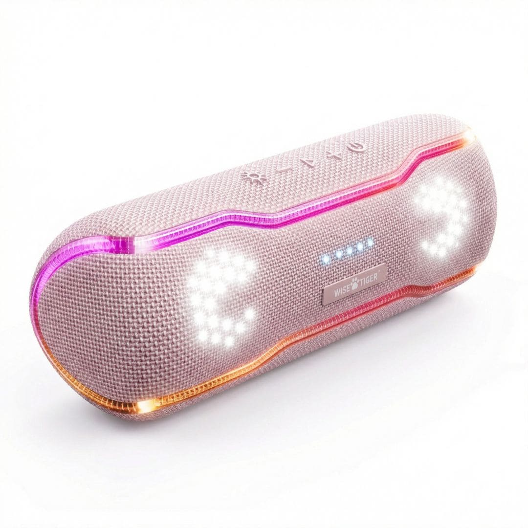 Caixa de som Bluetooth Wise Tiger F10C Rosa