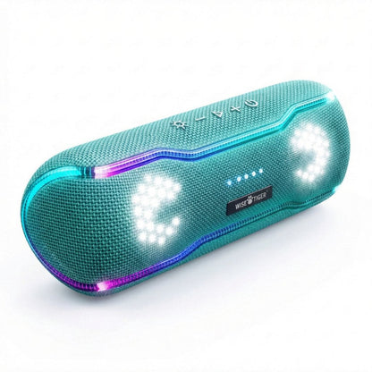Caixa de som Bluetooth Wise Tiger F10C Verde Aqua