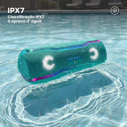 Caixa de som Bluetooth Wise Tiger F10C Verde Aqua
