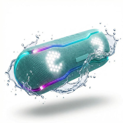 Caixa de som Bluetooth Wise Tiger F10C Verde Aqua