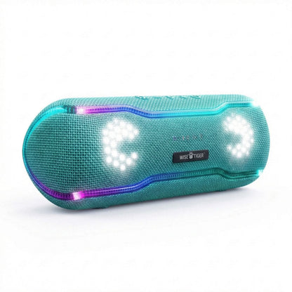 Caixa de som Bluetooth Wise Tiger F10C Verde Aqua