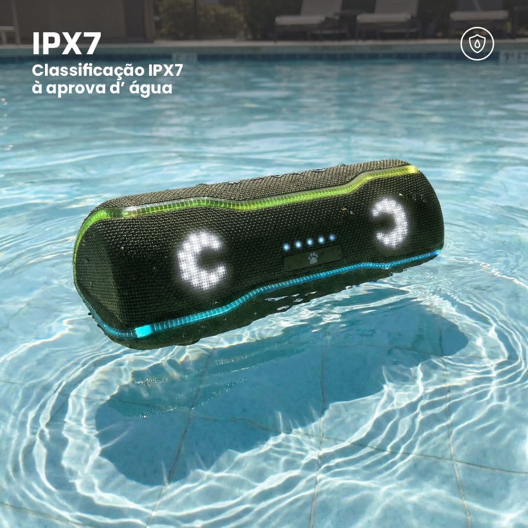 Caixa de som Bluetooth Wise Tiger F10C Verde Militar