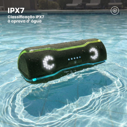 Caixa de som Bluetooth Wise Tiger F10C Verde Militar