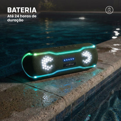 Caixa de som Bluetooth Wise Tiger F10C Verde Militar